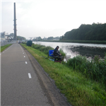 Het jaarlijkse vis weekeind  van de Vrije Visser in Ewijcksluis